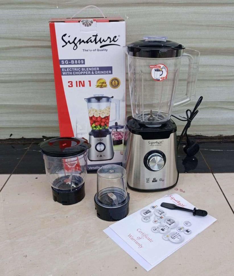 🦋ARRIVALS🎀Signature 3 in 1 blender with chopper and grinder🔥stainless steel blandes

mincer for mincing meat

multi purpose

value for money

modern look