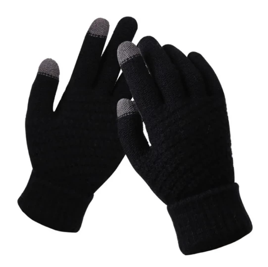 Winter Warm Touchscreen Gloves for Men & Women – Fleece Lined Knit Wool Mittens – Cold Weather Thermal Gloves for Outdoor, Cycling, Driving, Running, Hiking & Daily Use