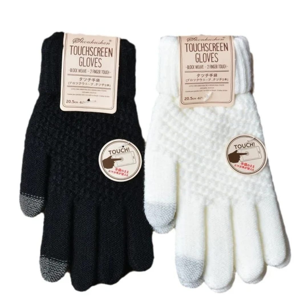 Winter Warm Touchscreen Gloves for Men & Women – Fleece Lined Knit Wool Mittens – Cold Weather Thermal Gloves for Outdoor, Cycling, Driving, Running, Hiking & Daily Use