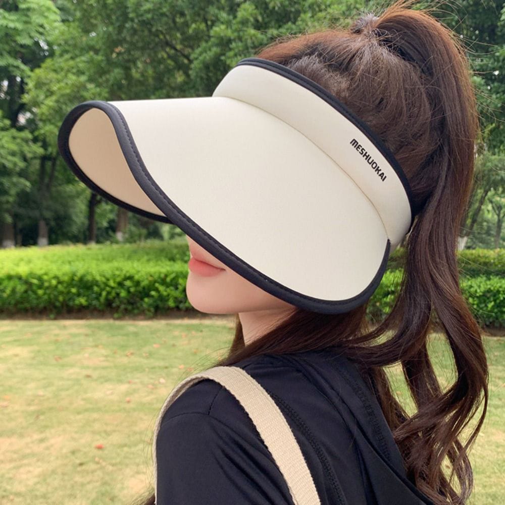 New Summer Wide Brim Straw Sun Hat for Women – Anti-UV Outdoor Visor Cap for Beach, Travel & Casual Wear – Stylish Large Brim Shade Hat for Ladies