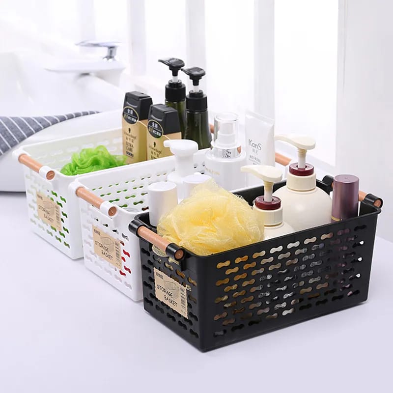 Multi-functional Plastic Storage Basket with Cover – Versatile Organizer for Vegetables, Fruits, Snacks & Household Essentials – Space-saving, Durable, and Stylish Storage Solution