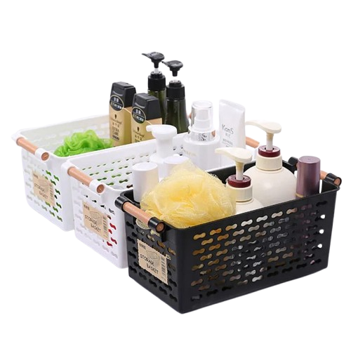 Multi-functional Plastic Storage Basket with Cover – Versatile Organizer for Vegetables, Fruits, Snacks & Household Essentials – Space-saving, Durable, and Stylish Storage Solution