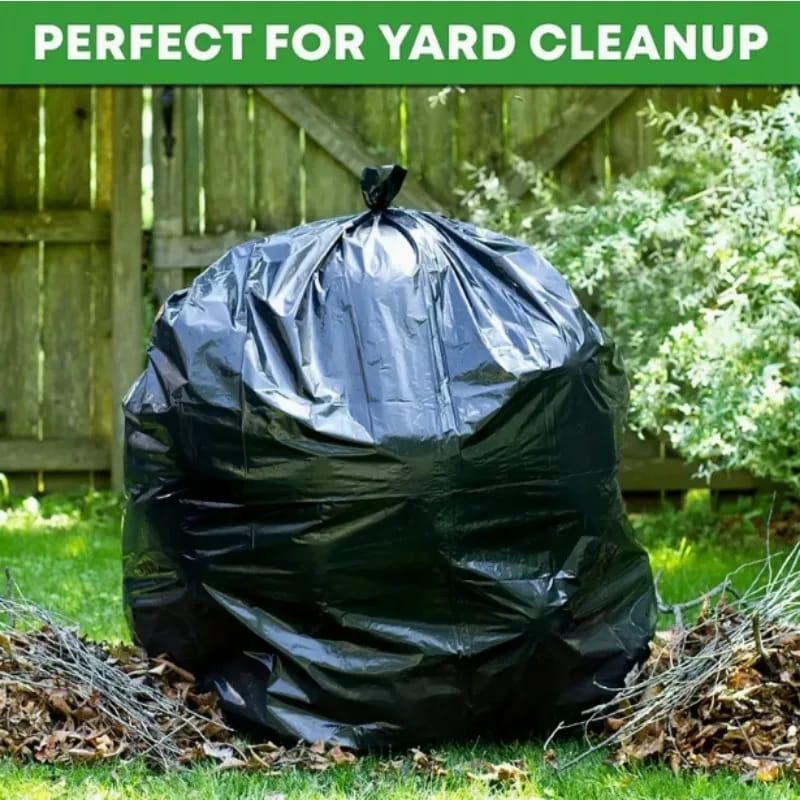 Large Size 50pcs Disposable Garbage Bags – Durable Trash Bags for Home, Office, Kitchen, Outdoor Use – Strong, Leak-Proof & Tear-Resistant Waste Bags Available in Multiple Sizes