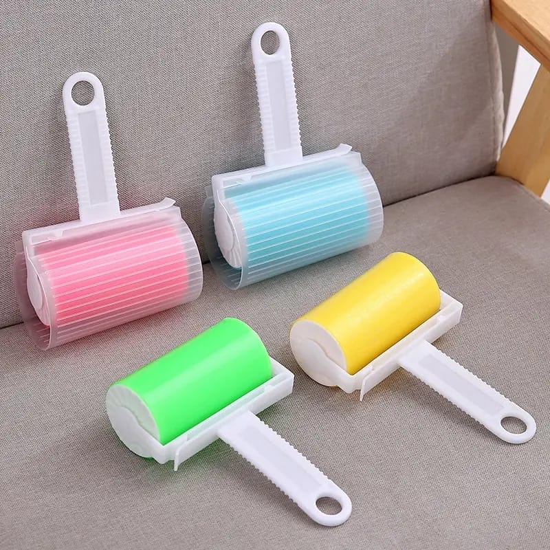 Reusable Lint Remover – Washable Sticky Roller for Clothes, Pet Hair, Carpet, Sofa & Bed – Portable, Eco-Friendly Dust & Hair Cleaner for Home, Office & Travel