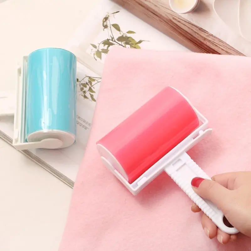 Reusable Lint Remover – Washable Sticky Roller for Clothes, Pet Hair, Carpet, Sofa & Bed – Portable, Eco-Friendly Dust & Hair Cleaner for Home, Office & Travel