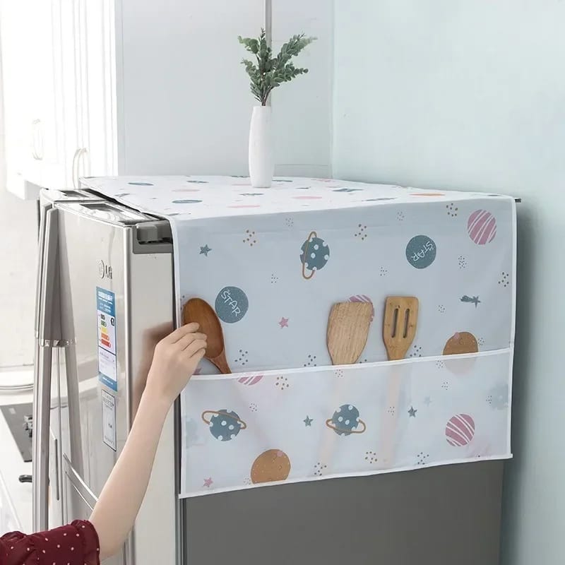 Durable Dustproof Refrigerator & Washing Machine Covers – Waterproof, Washable PEVA Protective Storage Bags for Home Organization & Appliance Care