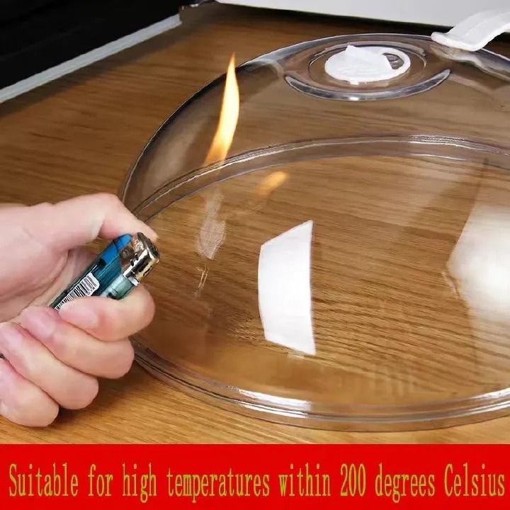 High Temperature Resistant Microwave Splash Cover – BPA-Free Protective Lid with Steam Vent for Safe, Even Heating & Food Protection in Microwave Ovens