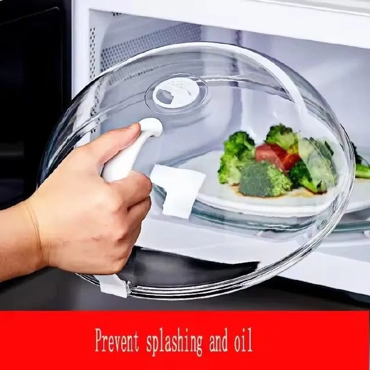 High Temperature Resistant Microwave Splash Cover – BPA-Free Protective Lid with Steam Vent for Safe, Even Heating & Food Protection in Microwave Ovens