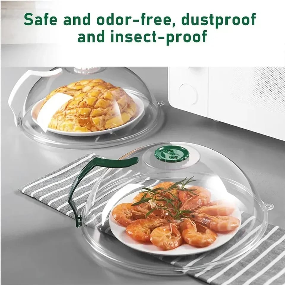 High Temperature Resistant Microwave Splash Cover – BPA-Free Protective Lid with Steam Vent for Safe, Even Heating & Food Protection in Microwave Ovens