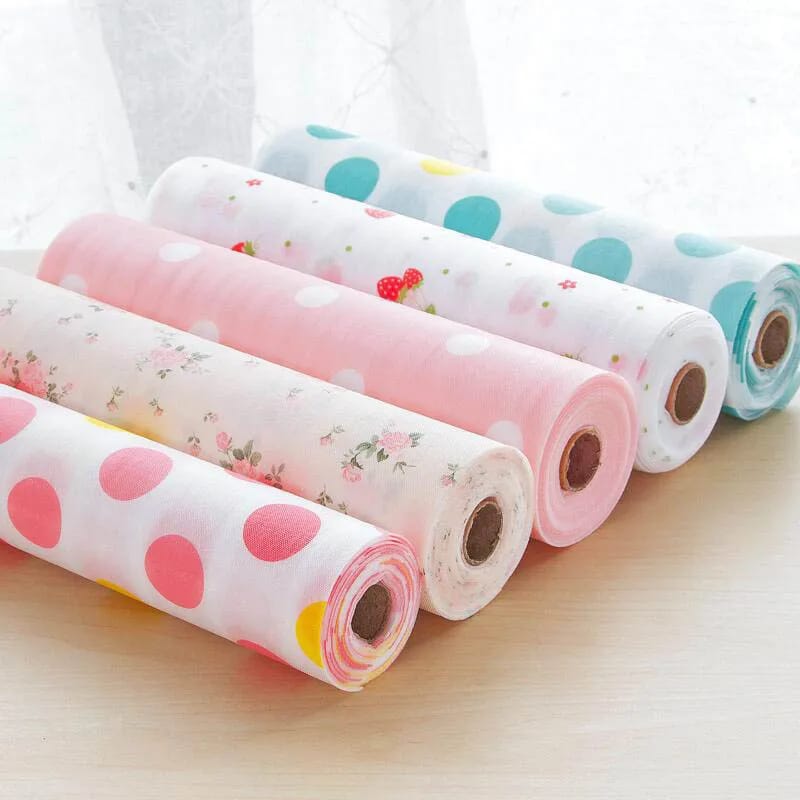 1 Roll Non-Slip Wardrobe Moisture-Proof Mat – Printed Cabinet Drawer Pad & Kitchen Shelf Liner – Durable, Waterproof, Easy to Clean, Decorative & Protective for Home Use