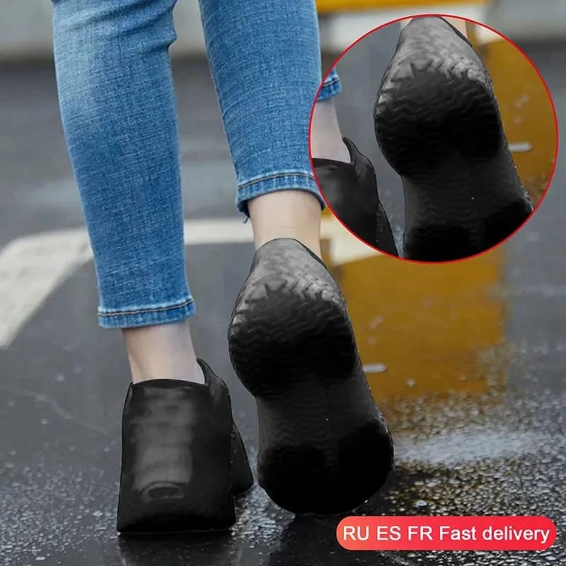 Waterproof Silicone Shoe Covers – Reusable, Anti-Slip, Unisex Rain Shoe Protectors for All Sizes – Keep Shoes Dry & Clean on Rainy Days, Outdoor Activities & More