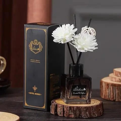 120ml Long-Lasting Reed Diffuser – Best Home Fragrance with Natural Essential Oil Scents – Elegant Air Freshener & Room Decor – Aromatherapy Diffuser with Sticks for Office, Living Room, Bedroom