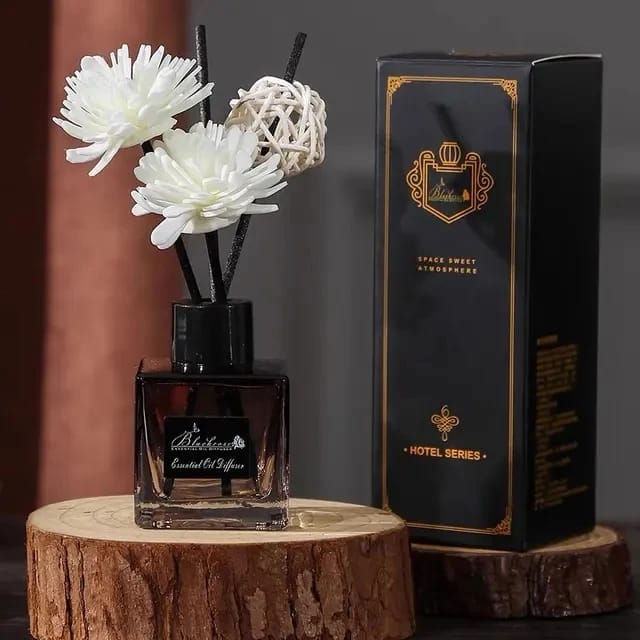 120ml Long-Lasting Reed Diffuser – Best Home Fragrance with Natural Essential Oil Scents – Elegant Air Freshener & Room Decor – Aromatherapy Diffuser with Sticks for Office, Living Room, Bedroom