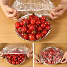 Disposable Freshness Protection Food Covers – 100pcs Elastic Transparent Bowl Covers for Kitchen Storage, Outdoor Picnics, BBQ & Fridge Use – Reusable, Stretchable, Waterproof & Dustproof