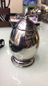 Egg Shaped Stainless Steel Spice & Sugar Dish – 500ml Elegant Kitchen Seasoning Container for Dining Table, Home, Restaurant, Party & Hotel Use – Durable, Stylish & Rust-Resistant