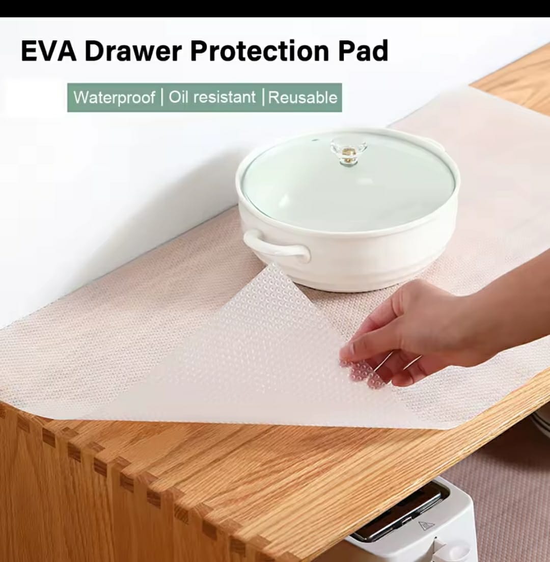 Waterproof Transparent Drawer Mats – Oil-Proof, Moisture-Resistant Cabinet & Wardrobe Liners – Multi-Purpose Protective Place Mats for Kitchen, Drawers, Shelves & Shoe Racks