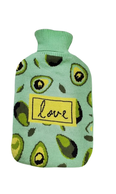 2L Silicone Hot Water Bottle with Knitted Cover – Safe, Durable, Heat-Retaining for Pain Relief, Comfort, Warmth & Relaxation – Ideal for Home, Office, Travel & Gift