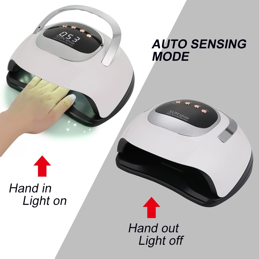SUNX21 MAX 320W UV LED Nail Lamp with 72 LEDs – Fast-Drying Professional Nail Dryer for Gel Polish, Manicure & Pedicure – Powerful Curing Machine with 3-Pin UK Plug
