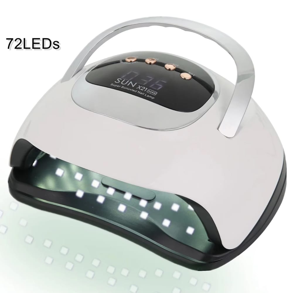 SUNX21 MAX 320W UV LED Nail Lamp with 72 LEDs – Fast-Drying Professional Nail Dryer for Gel Polish, Manicure & Pedicure – Powerful Curing Machine with 3-Pin UK Plug