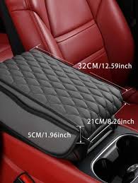 Universal Car Armrest Cushion with Tissue Holder & Side Storage – Multifunctional Armrest Box Booster Pad for Ultimate Comfort, Organization & Protection – Includes Free Tissue Bundle
