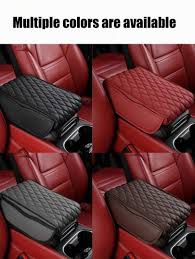 Universal Car Armrest Cushion with Tissue Holder & Side Storage – Multifunctional Armrest Box Booster Pad for Ultimate Comfort, Organization & Protection – Includes Free Tissue Bundle