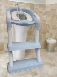 Kids Training Toilet Ladder Seat, Foldable Potty Step Stool, Adjustable Toilet Reducer for Boys and Girls, Toilet Training Aid for Age 1-8 Years, Safe Anti-Slip Bathroom Helper