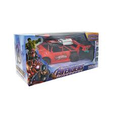 Spiderman Remote Control Car with Smoke Effects Battery Operated High-Speed Kids RC Vehicle Superhero Toy Gift Durable Rechargeable Racing Car for Boys Girls