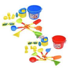 Premium Kids Beach Buckets Set with Fun Beach Toys, Sandcastle Molds, Shovels, Rakes, and Water Scoops – Durable, Colorful, Safe, and Perfect for Outdoor Summer Fun