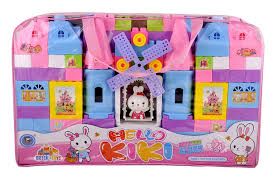 Hello Kitty Educational Building Blocks Set – Creative STEM Toy for Kids, Enhances Cognitive Skills, Imagination, Fine Motor Development, Safe Non-Toxic Construction Play, Fun Learning for Toddlers an