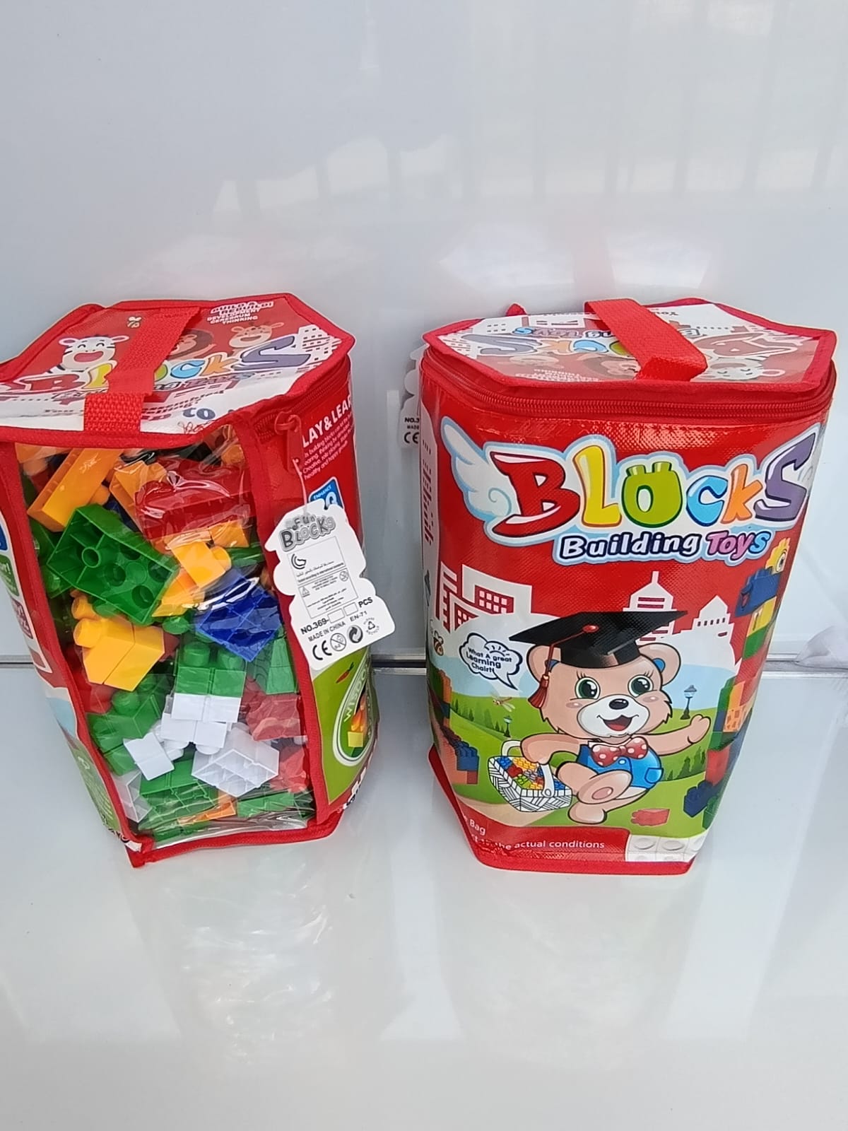 Big Size Building Blocks Educational Toy Set for Kids – 140pcs Colorful Blocks for Creativity, Motor Skills, Color Recognition, Eye Development, and Fun Learning