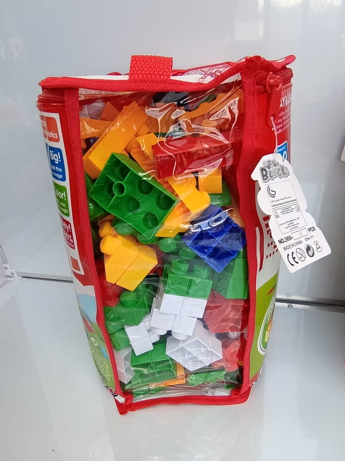 Big Size Building Blocks Educational Toy Set for Kids – 140pcs Colorful Blocks for Creativity, Motor Skills, Color Recognition, Eye Development, and Fun Learning