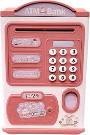 Finger Print Electronic Piggy Home Bank with Music, Kids Cute Money Box for Children, Safe ABS Material, Fun Musical Savings Bank for Gifts and Home Use