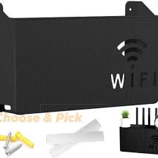 Wall Mounted Wireless WiFi Router Box Cover, 14x24.5x6cm Organizer Rack, Home Decor-Friendly Concealed Storage for Routers and Cables, Durable and Sleek Design