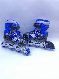 Adjustable Roller Skating Shoes Full Set with Helmet and Protective Guards – Kids and Beginner Inline Skates with Safety Gear for Outdoor Skating Sports Small Medium Large Sizes