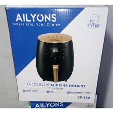 Ailyons 5 Litres Air Fryer Oil-Free Cooker – Healthy Electric Air Fryer Oven for Home Kitchen, Fast Hot Air Circulation Fryer for Chips, Chicken, Meat and Snacks