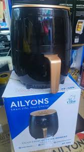Ailyons 5 Litres Air Fryer Oil-Free Cooker – Healthy Electric Air Fryer Oven for Home Kitchen, Fast Hot Air Circulation Fryer for Chips, Chicken, Meat and Snacks
