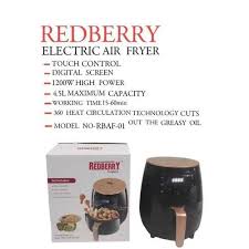 Redberry 4.5 Litres Air Fryer Oil-Free Cooker – Healthy Electric Hot Air Fryer for Home Kitchen, Fast Air Circulation Fryer for Chips, Chicken, Meat and Snacks