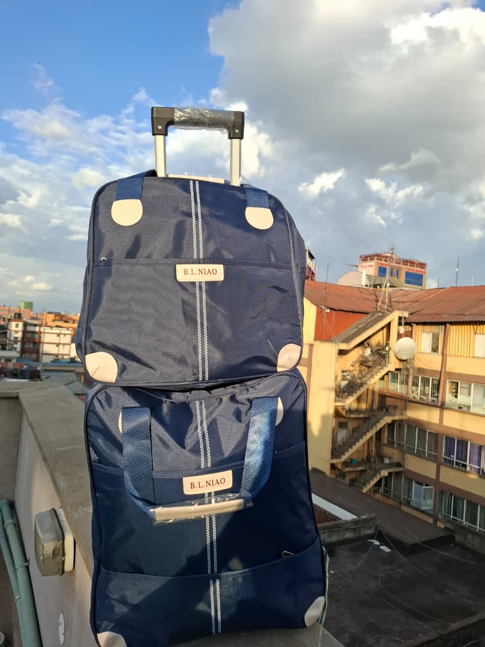 2-in-1 High-Quality Large Trolley Travel Bag Set – Waterproof Luggage Suitcase with Wheels for Vacation, Business, and Family Trips