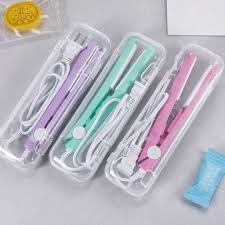 2 in 1 Mini Thermal Sealer & Hair Straightener – Portable Plastic Bag Sealer and Compact Mini Hair Straightening Iron for Travel, Beauty Styling and Kitchen Food Storage Sealing Tool