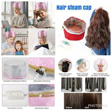 Hair Steamer Cap Thermal Treatment – Portable Hair Steaming Cap with 3 Heat Settings, Detachable Design, Waterproof Inner Film, Overheat Protection for Deep Conditioning & Hair Care