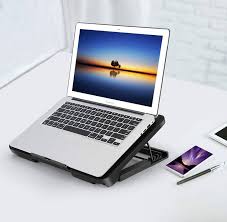 Adjustable Notebook Stand – Gaming Laptop Stand & Desktop Riser Holder for Home, Office, and Gaming Use, Ergonomic Laptop Cooling & Workspace Organization