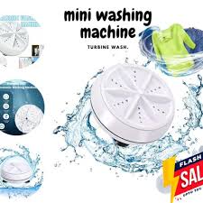 Turbine Mini Washing Machine – Portable USB Powered Turbo Washer for Clothes, Socks, Underwear and Small Laundry, Compact Travel Washing Device for Home and Dorm Use