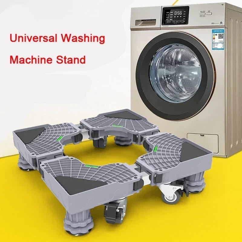 Heavy Duty Adjustable Washing Machine Stand / Fridge Stand – Universal Anti-Vibration Base for Washing Machine, Refrigerator, Dryer and Home Appliances Adjustable 42–66cm