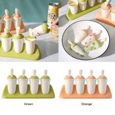 Cartoon Popsicle Mold – Eco-Friendly Reusable Plastic Ice Lolly Molds for DIY Homemade Ice Cream, Frozen Yogurt, and Juice Treats