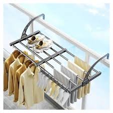 Foldable Clothes Drying Rack – Stainless Steel Multi-Purpose Organizer for Balcony, Bedroom, Towels, Clothes, and Shoes, Adjustable 50–80cm