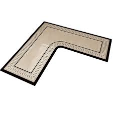 Kitchen Carpet L-Shape Floor Mat – Non-Slip, Absorbent, Quick-Drying Area Rug for Kitchen, Bathroom, or Entryway, 70×70cm