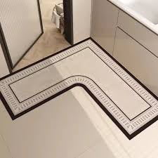 Kitchen Carpet L-Shape Floor Mat – Non-Slip, Absorbent, Quick-Drying Area Rug for Kitchen, Bathroom, or Entryway, 70×70cm