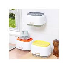 Automatic Soap Dispenser Bottle – Touchless Liquid Soap Pump with Built-In Sponge Holder, Kitchen Soap Dispenser for Hygiene and Convenience