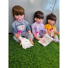 Dolls with Diapers Baby Doll Toy Set for Kids, Realistic Baby Doll with Changeable Diaper, Soft Body Educational Toy for Girls and Boys, Perfect Gift for Children Playtime and Learning