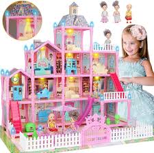 Dream Doll House for Kids – Luxury Wooden Playset with Furniture, Lights, and Interactive Rooms for Imaginative Play